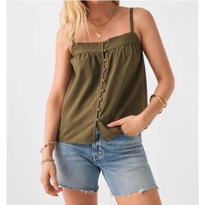 Faherty Marina Seersucker Top NWT